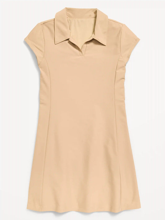 PowerSoft Collared Athletic Dress for Girls