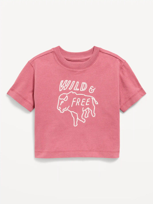 Oversized Short-Sleeve Boxy Graphic T-Shirt for Toddler Boys
