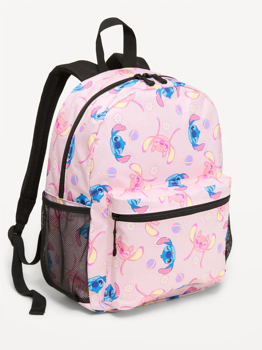 Disney© Stitch and Angel Canvas Backpack for Girls
