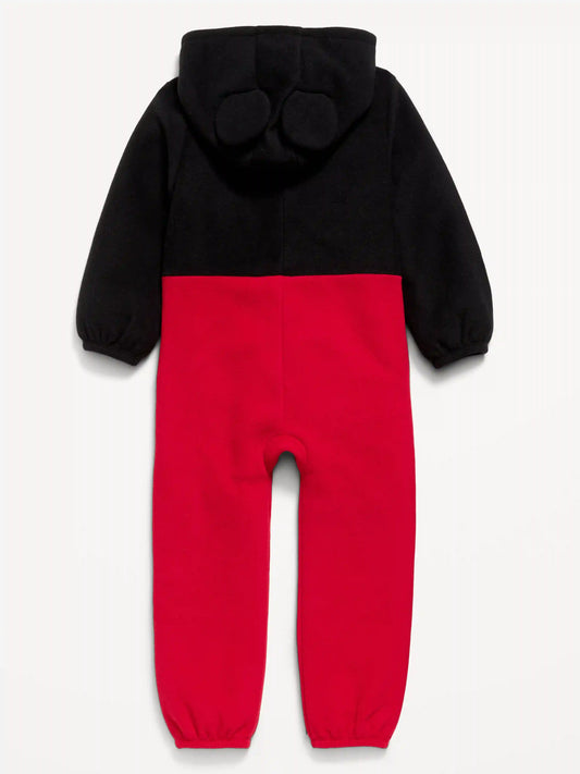Disney© Hooded Mickey Mouse Microfleece One-Piece for Toddler Boys