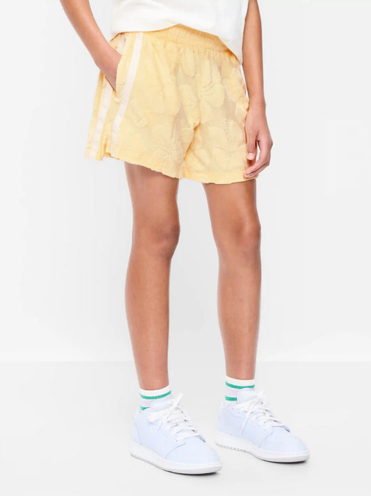 High-Waisted Textured Terry Shorts for Girls