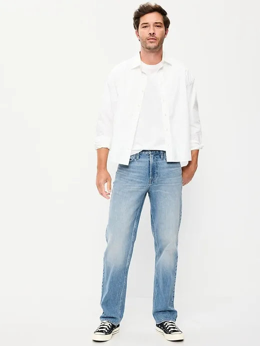 Structured Loose Non-Stretch Jeans