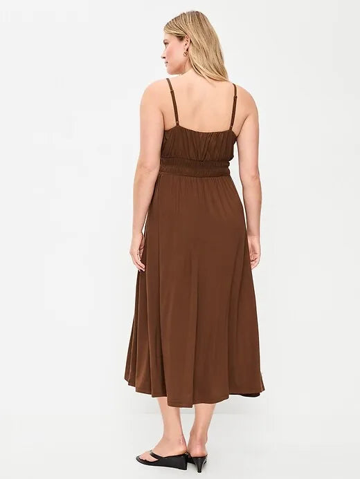 Maternity Smocked Fit & Flare Dress