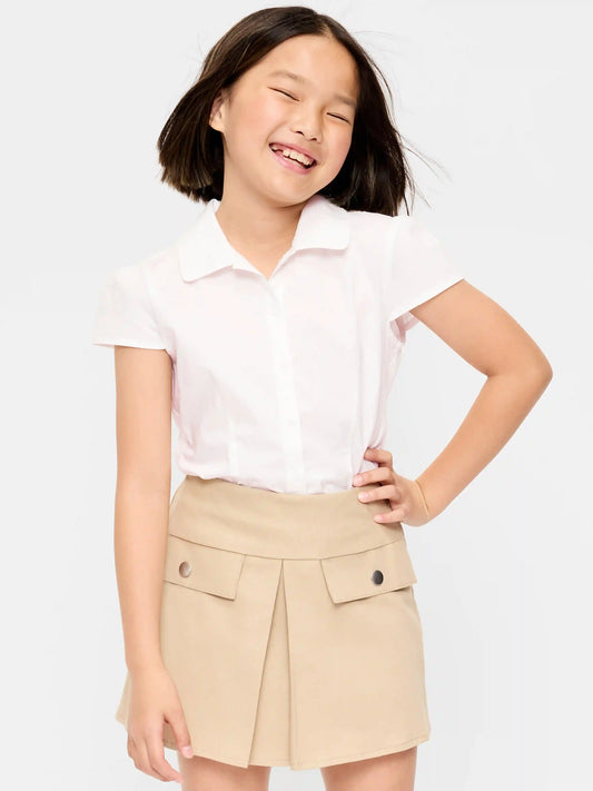 School Uniform Short-Sleeve Top for Girls