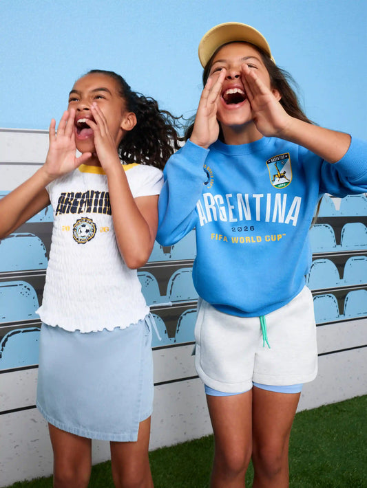 FIFA World Cup 26™ Argentina Oversized Graphic Tunic Sweatshirt for Girls