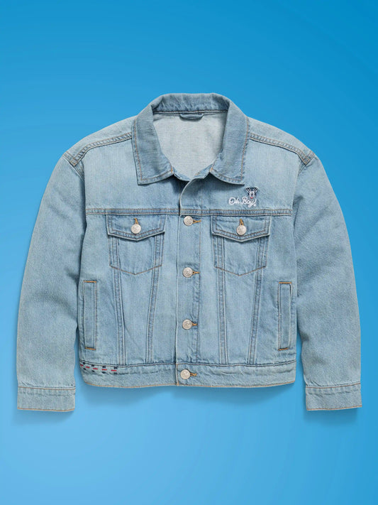 Old Navy x Disney Mickey Mouse Gender-Neutral Denim Trucker Jacket for Kids