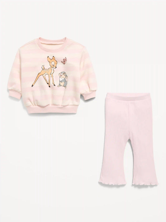 Disney© Bambi Graphic Sweatshirt and Legging Set for Baby