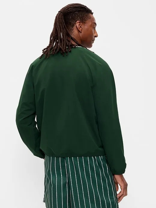 V-Neck Pullover Windbreaker