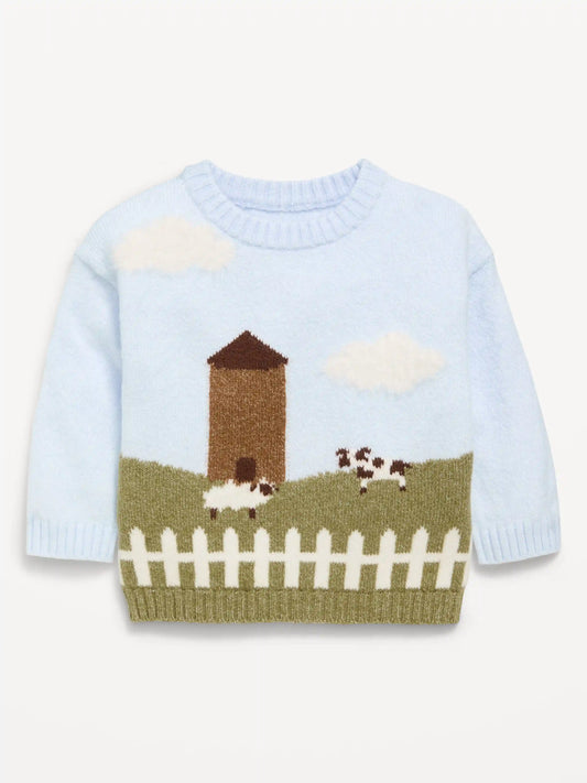 Unisex Loose Sweater for Baby