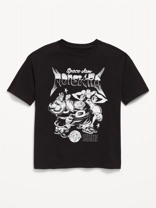 Space Jam™ Oversized Gender-Neutral Graphic T-Shirt for Kids