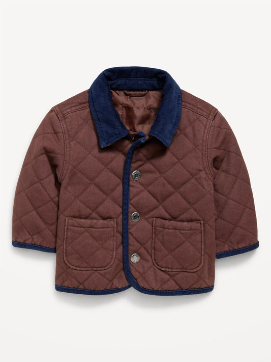 Quilted Twill Barn Coat for Baby