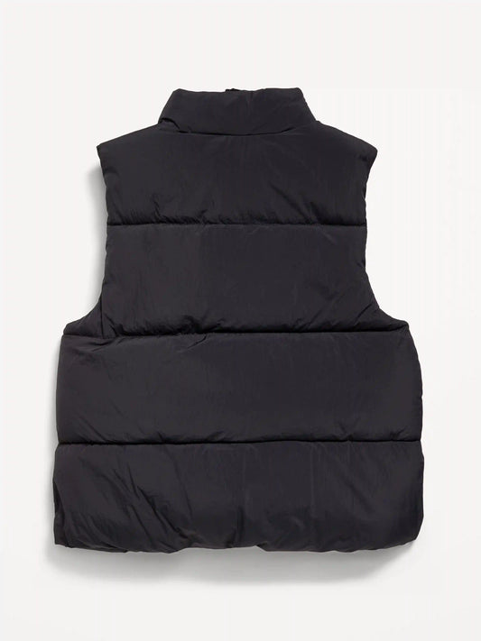 Frost-Free Water-Resistant Puffer Vest for Boys