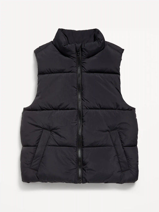 Frost-Free Water-Resistant Puffer Vest for Boys