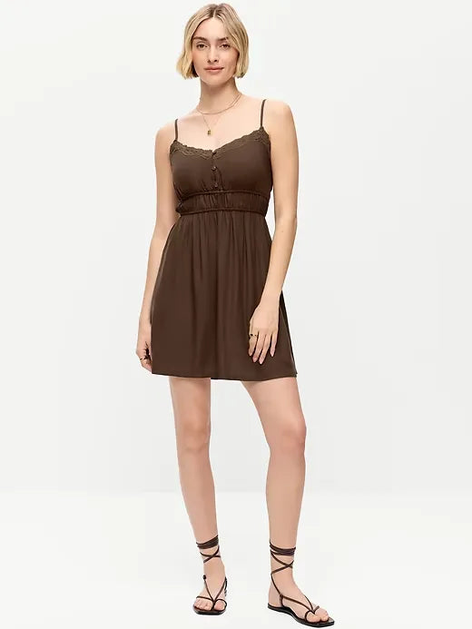 Sleeveless Trousseau Mini Dress