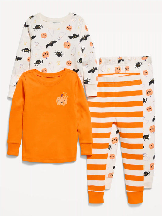 Printed Snug-Fit Pajama 4-Piece for Toddler & Baby