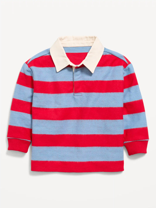 Oversized Long-Sleeve Rugby Shirt for Toddler Boys