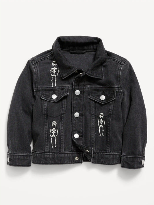 Oversized Unisex Trucker Jean Jacket for Toddler