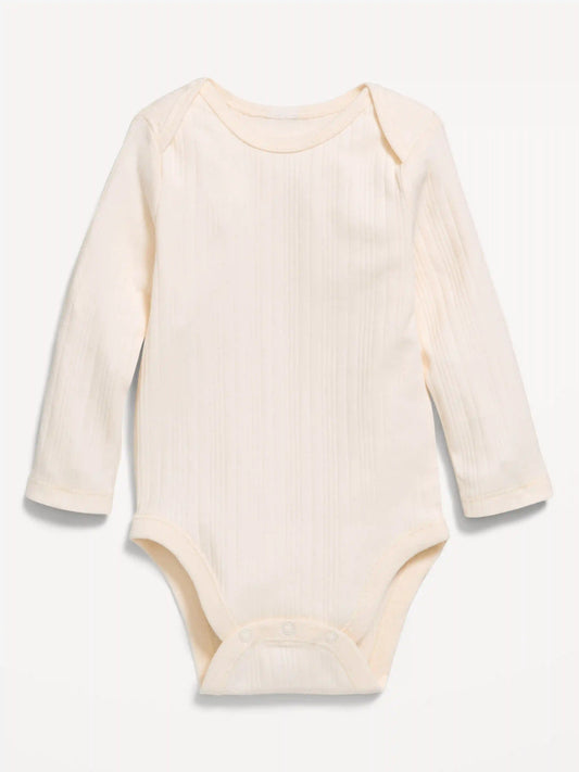 Long-Sleeve Ribbed Bodysuit for Baby