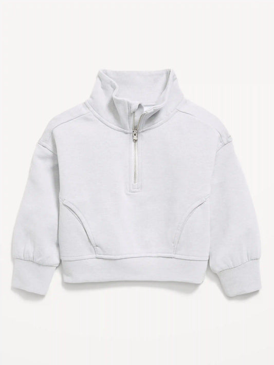 Dynamic Fleece Quarter-Zip Pullover Sweatshirt for Toddler Girls