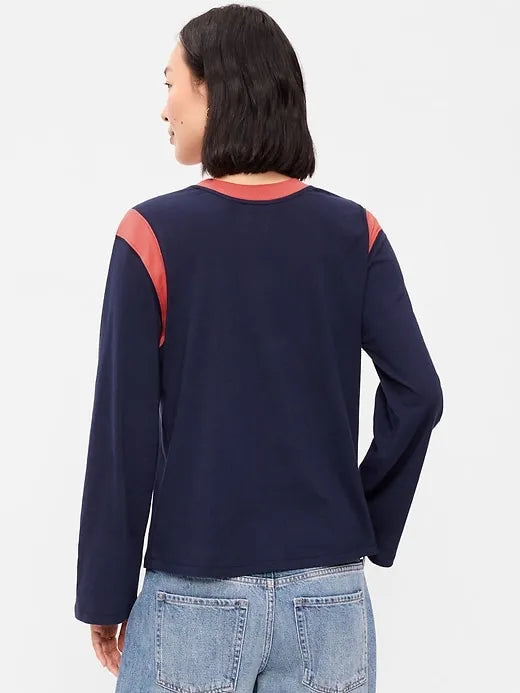 EveryWear Long-Sleeve Graphic T-Shirt