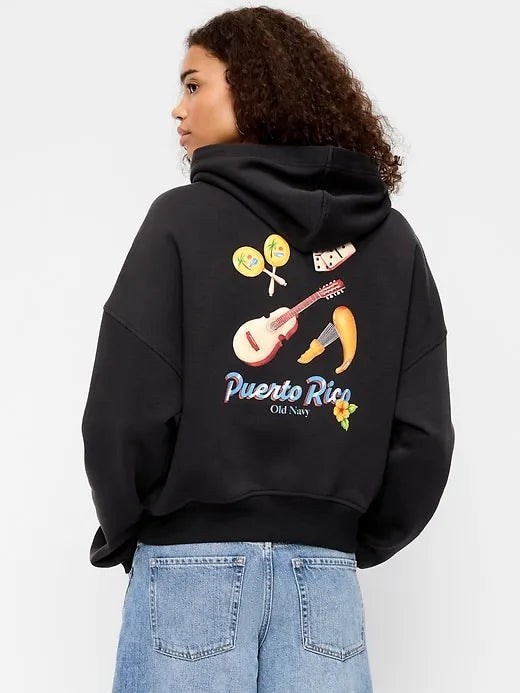 Oversized Pullover Graphic Hoodie Sweatshirt