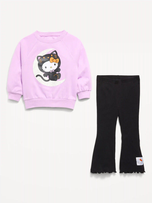 Hello Kitty® Sweatshirt and Flared Leggings Set for Toddler Girls