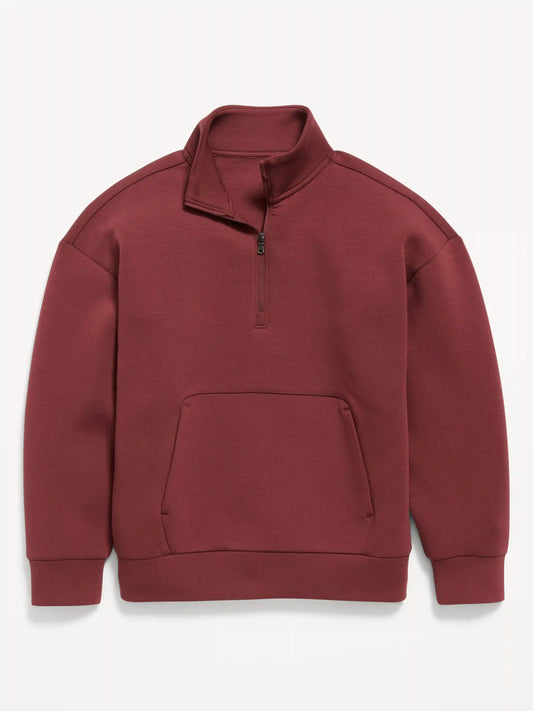 Bounce Fleece Oversized Quarter-Zip for Boys