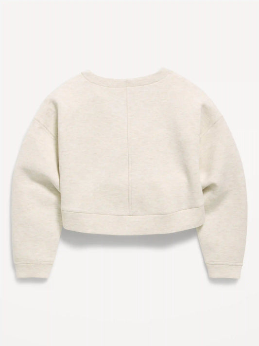 Bounce Fleece Twist-Front Sweatshirt for Girls