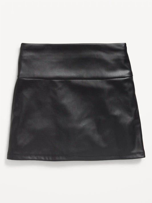 Faux-Leather Skirt for Girls