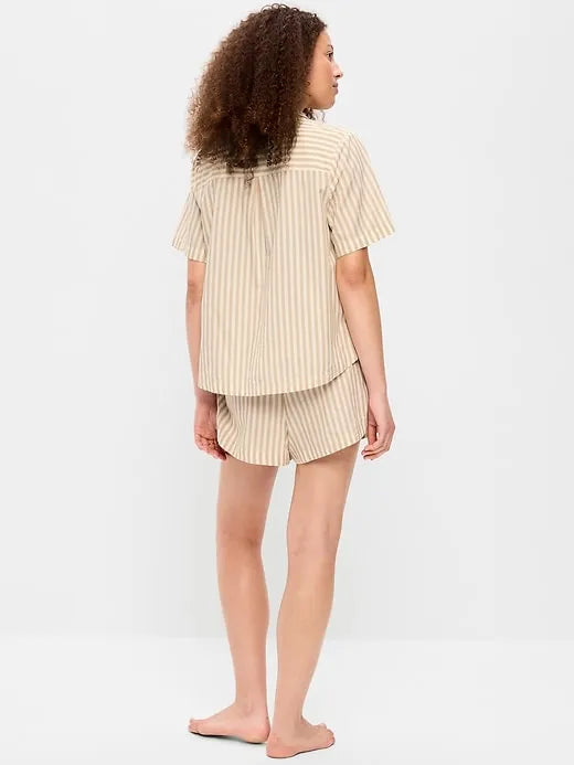 Poplin Pajama Short Set