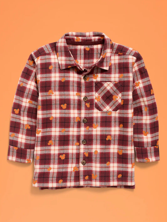 Old Navy x Disney Mickey Mouse Flannel Unisex Shirt for Toddler