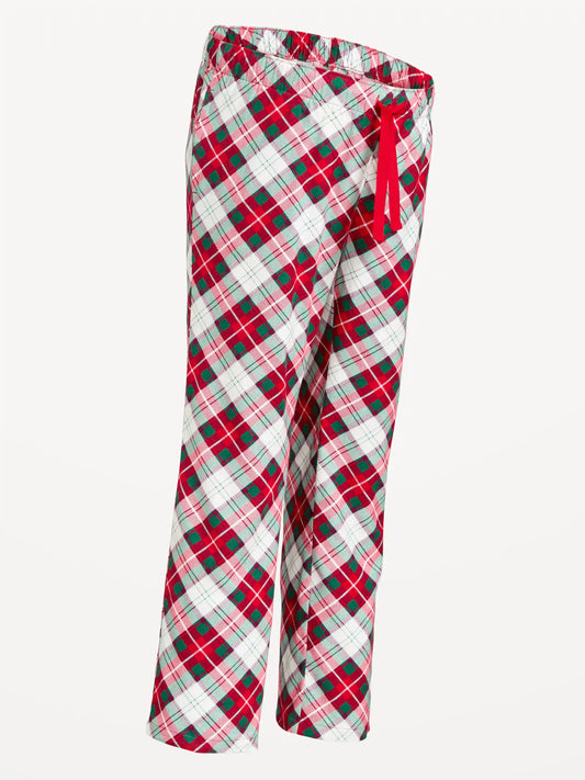 Maternity Printed Flannel Pajama Pants