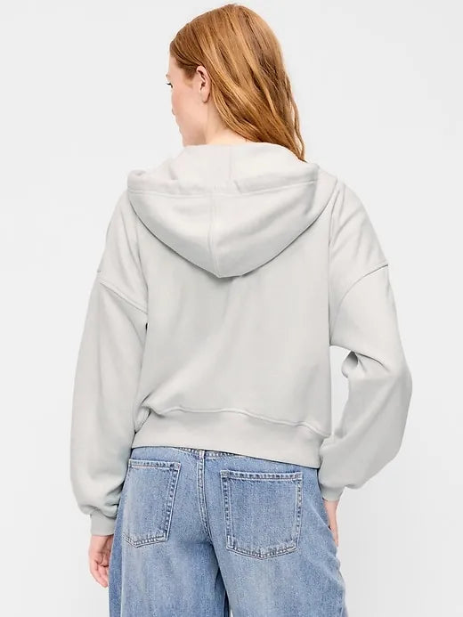 Oversized Full-Zip Graphic Hoodie Sweatshirt
