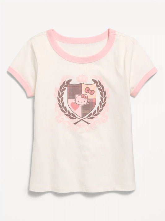 Hello Kitty® Ringer Graphic T-Shirt for Girls