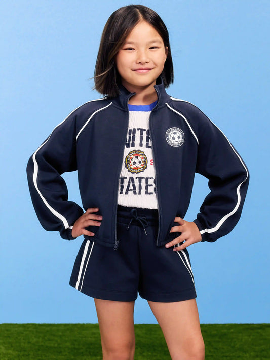 Dynamic Fleece USA Full-Zip Graphic Jacket for Girls