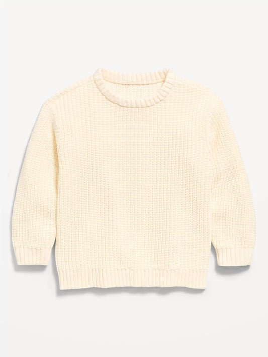 Oversized Long-Sleeve Sweater for Toddler Boys