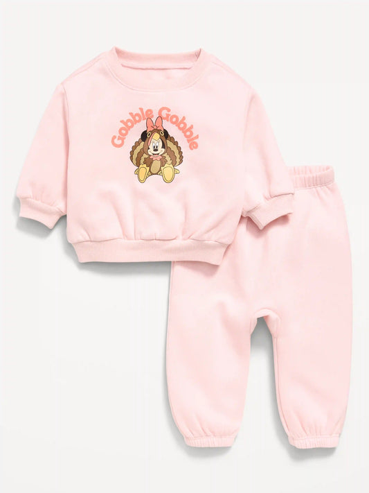 Disney© Crew-Neck Sweatshirt and Sweatpants Set for Baby