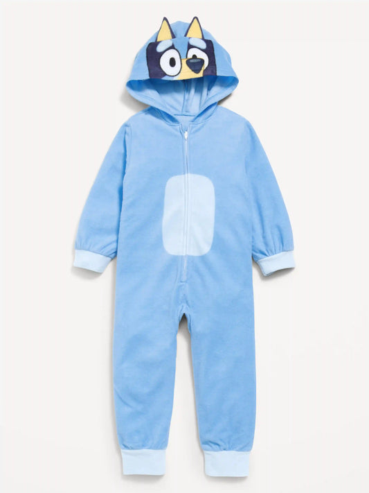 Bluey™ Hooded Unisex Fleece One-Piece for Toddler