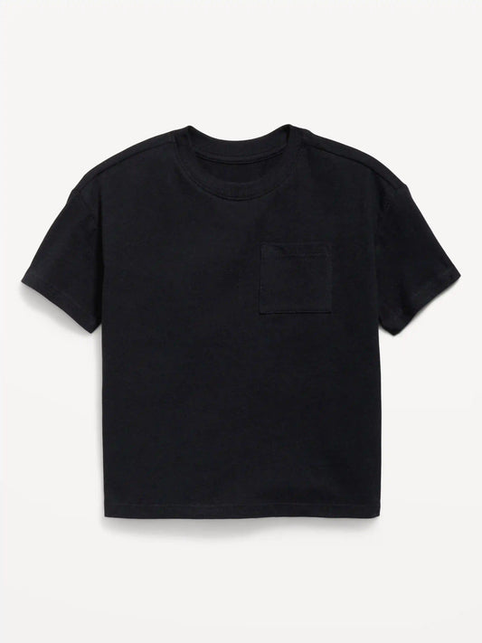 Oversized Short-Sleeve Pocket T-Shirt for Toddler Boys