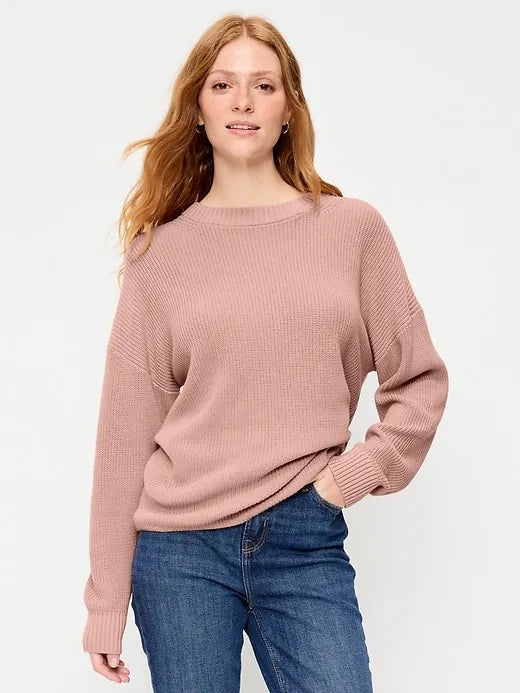 Seaside Cotton Shaker Oversized Tunic Sweater