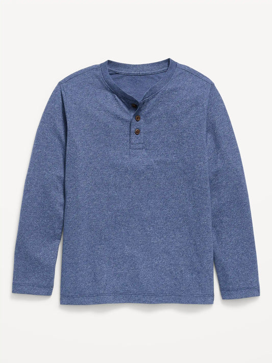 Softest Long-Sleeve Henley T-Shirt for Boys