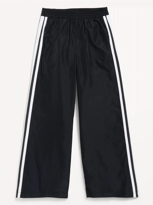 High-Waisted Track Pants for Girls