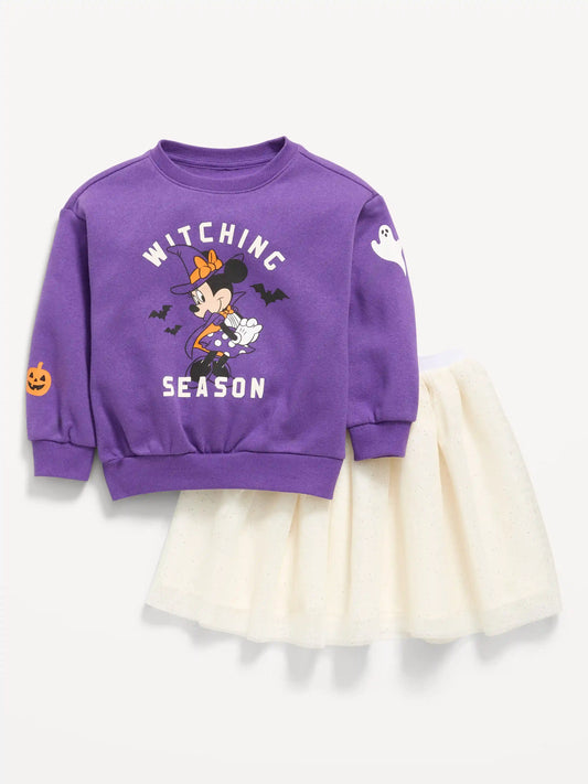 Disney© Minnie Mouse Sweatshirt and Tutu Skirt Set for Toddler Girls