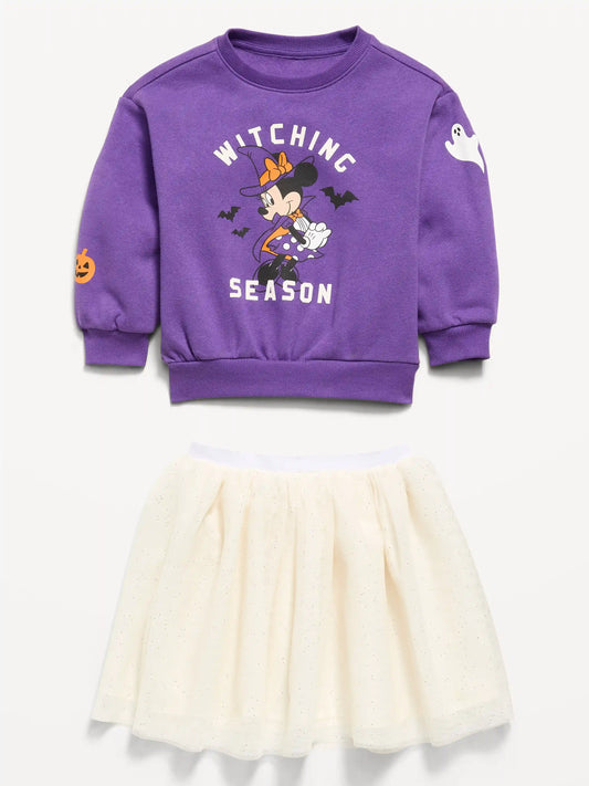 Disney© Minnie Mouse Sweatshirt and Tutu Skirt Set for Toddler Girls