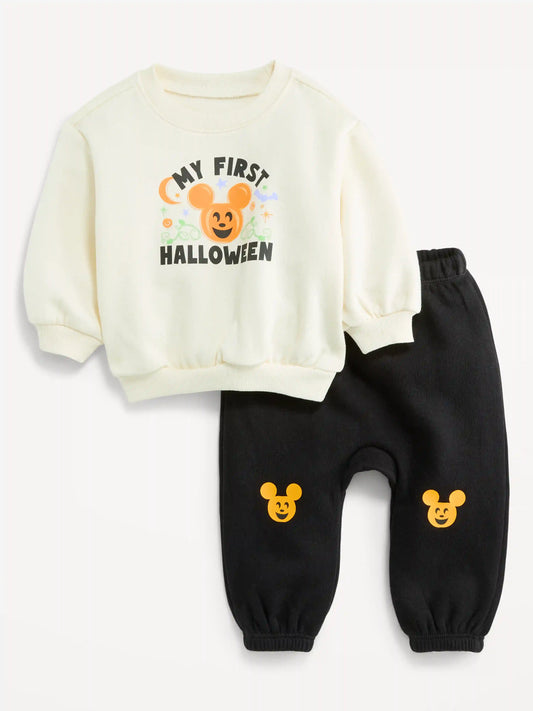 Disney© Crew-Neck Sweatshirt and Leggings Set for Baby