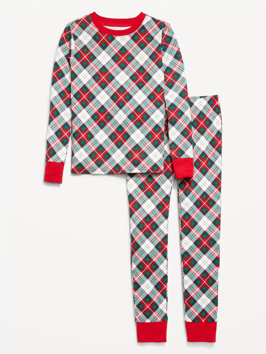 Gender-Neutral Printed Snug-Fit Pajama Set for Kids