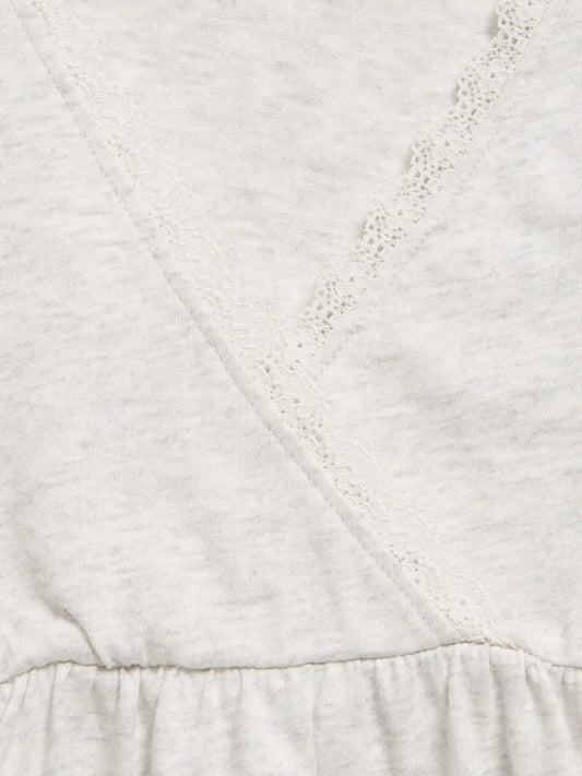 Long-Sleeve Faux-Wrap Top for Girls