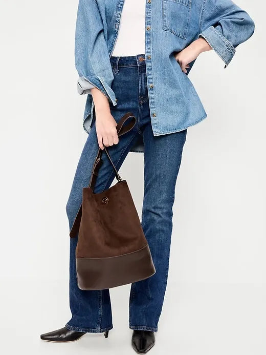 Large Preppy Bucket Bag