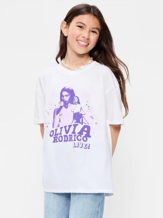Olivia Rodrigo™ Oversized Graphic T-Shirt for Girls