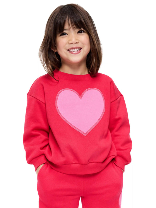 Printed Oversized Long-Sleeve Sweatshirt for Toddler Girls
